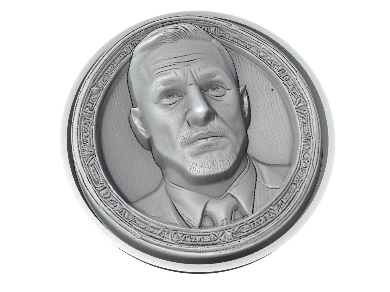 Tom Hardy Medallion 3D print model_3