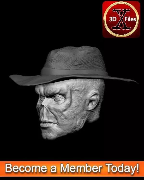 The Ghoul - Fallout Head Sculpt - Custom Action Figure  3D print model_0