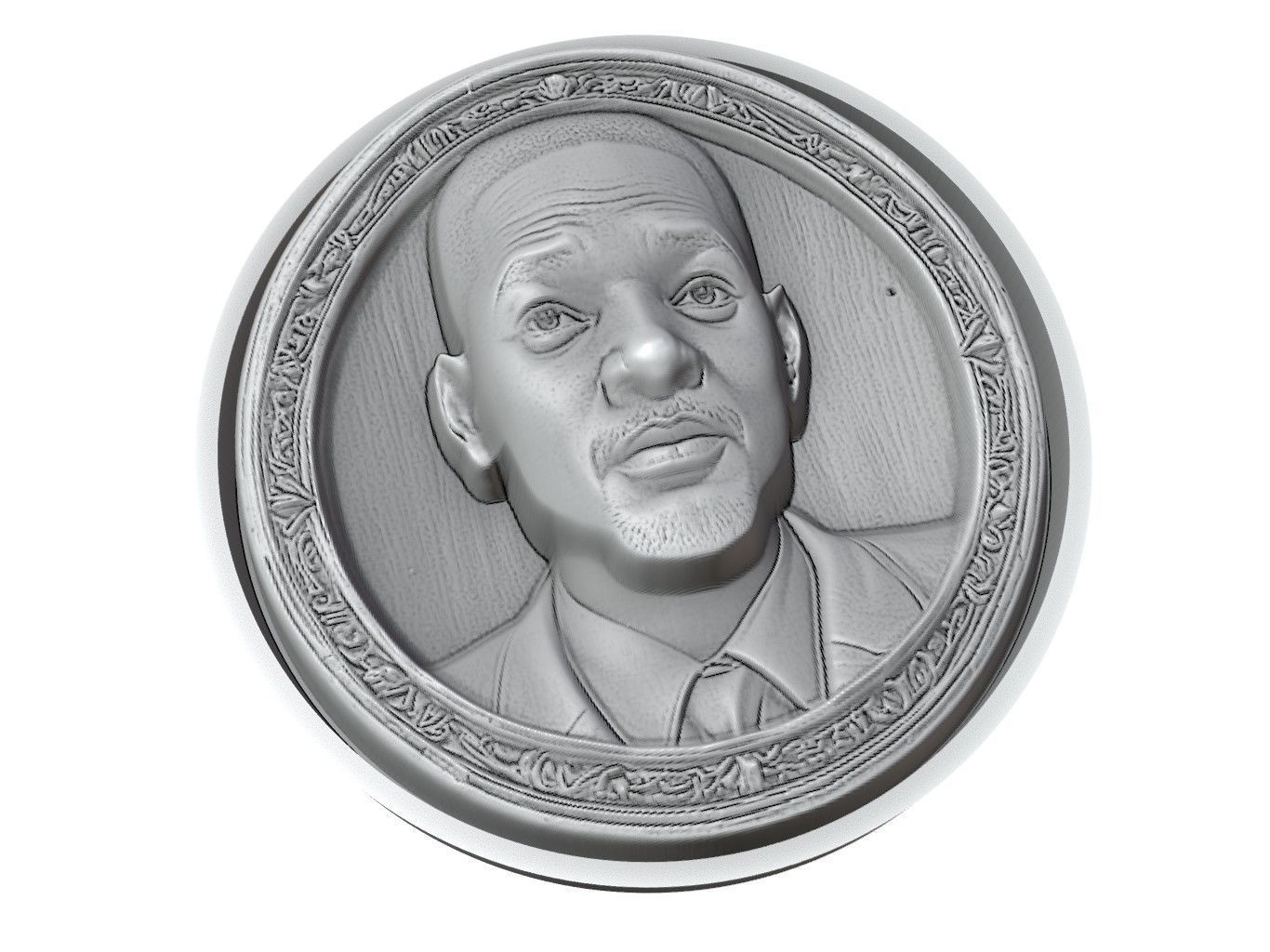 Will Smith Medallion 3D print model_3