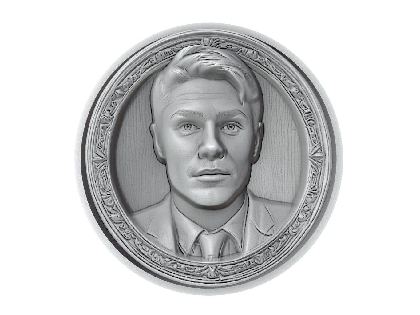 Zac Efron Medallion 3D print model_2