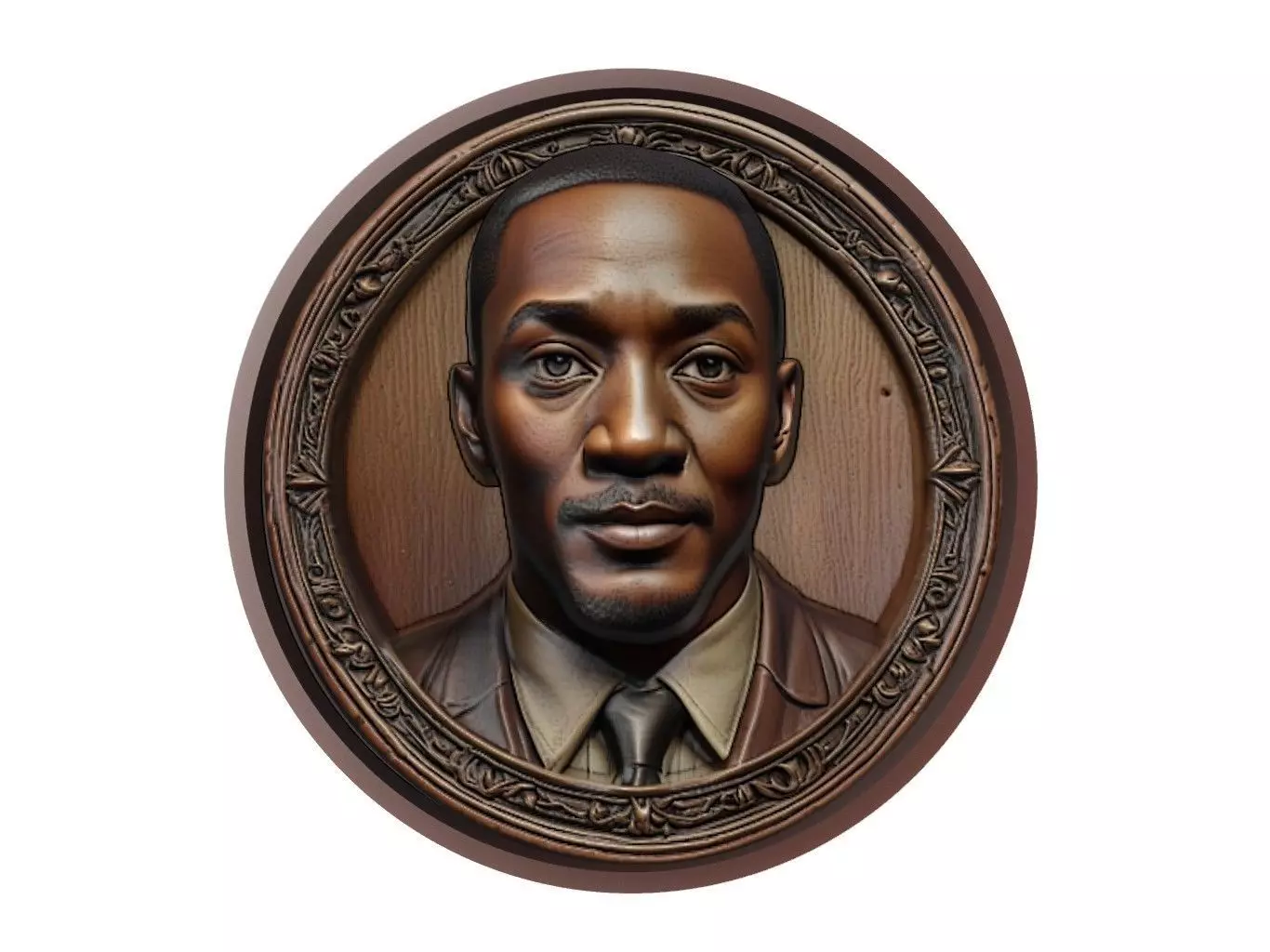 Anthony Mackie Medallion 3D print model_0