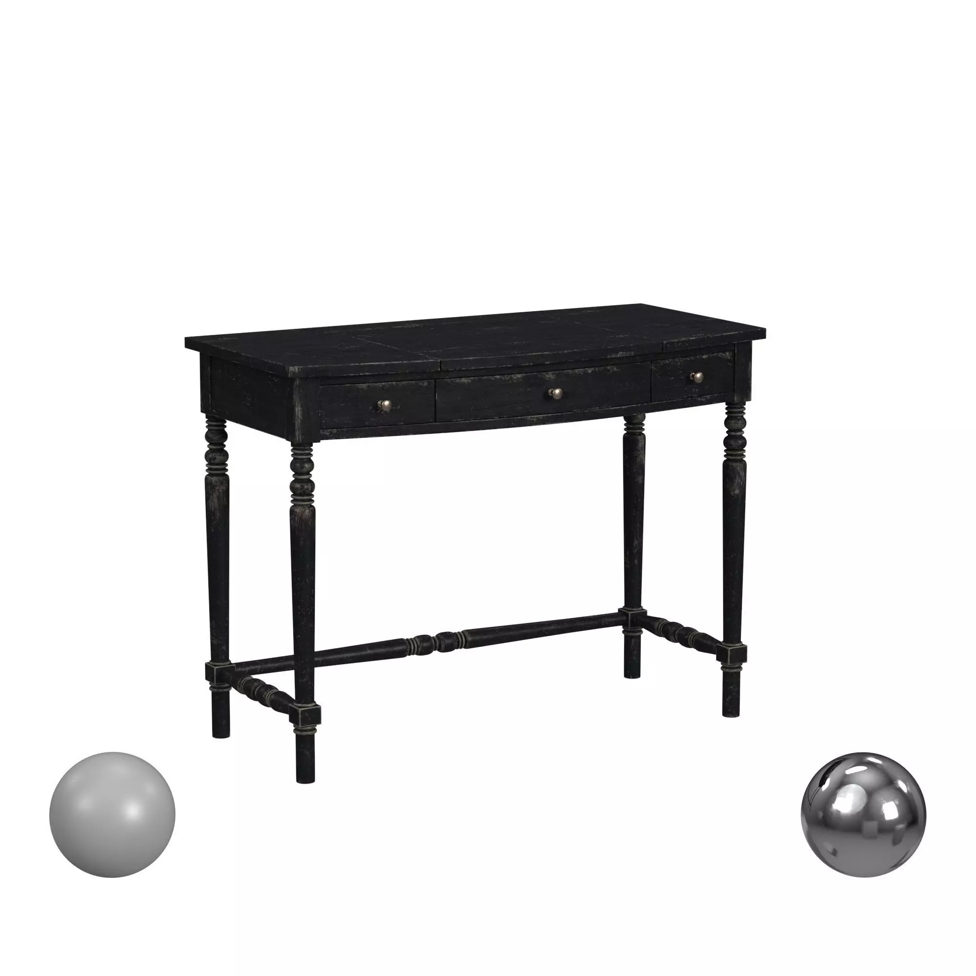 Alfresco Riflesso Vanity Desk 3D model_0