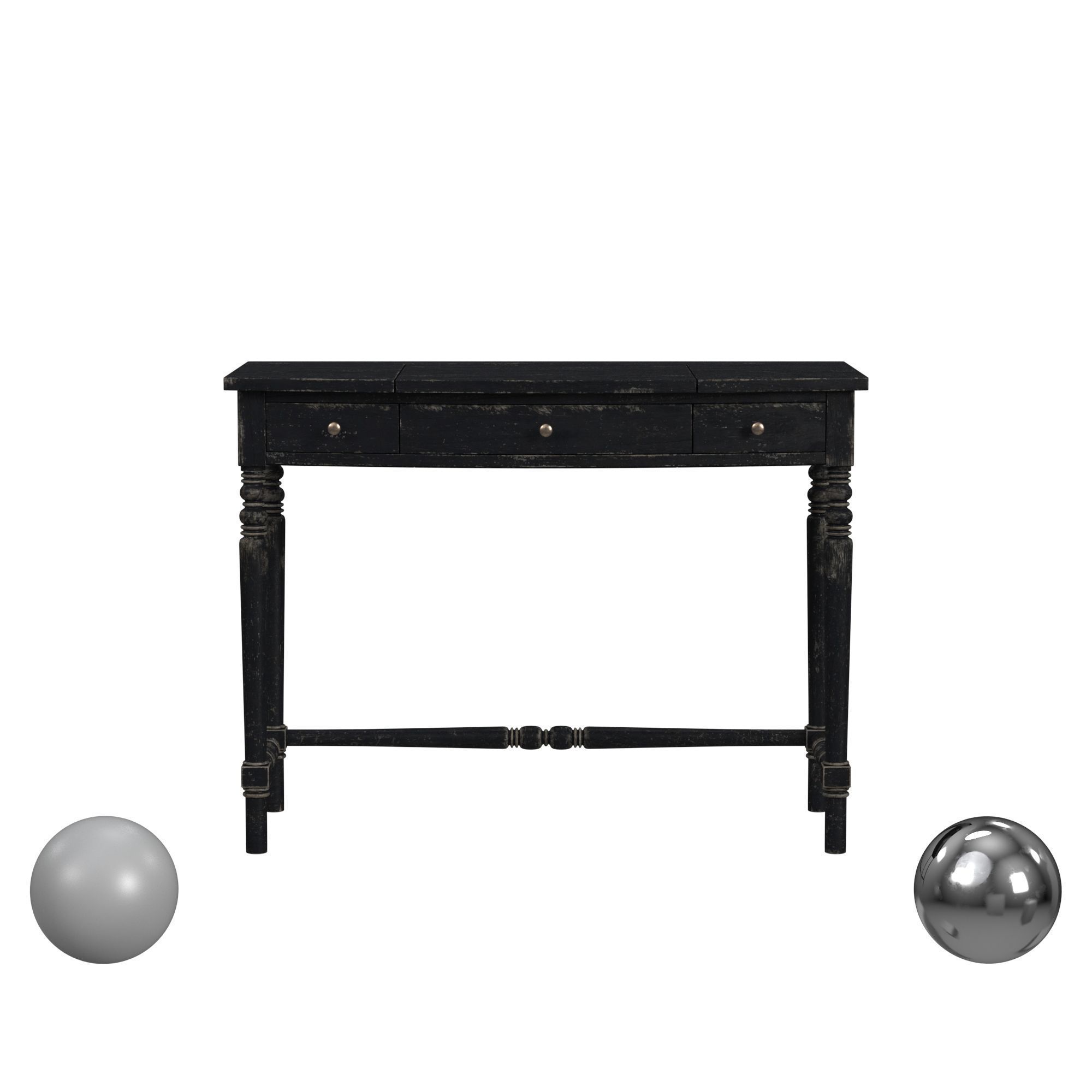 Alfresco Riflesso Vanity Desk 3D model_1