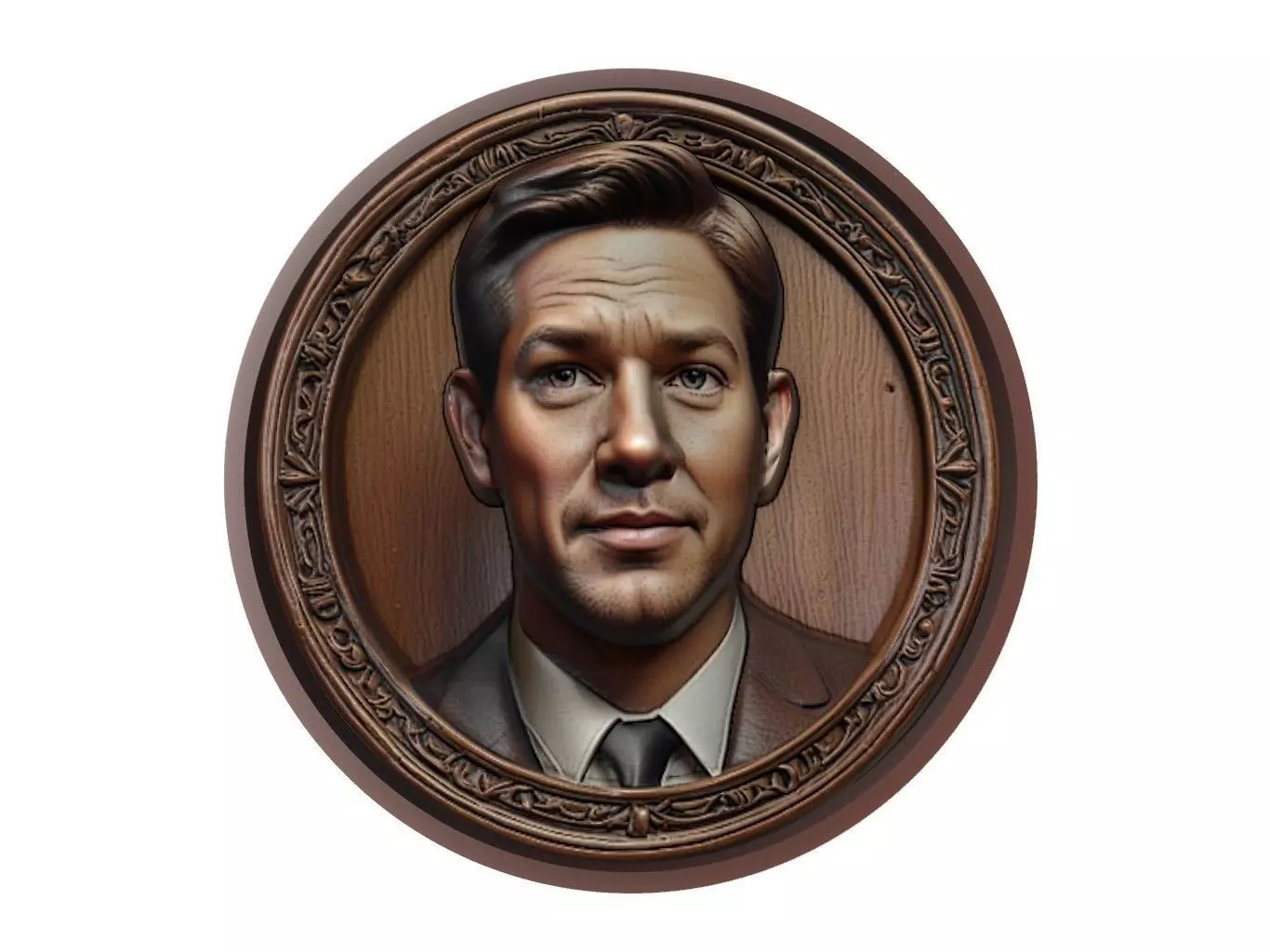 John Krasinski Medallion 3D print model_0