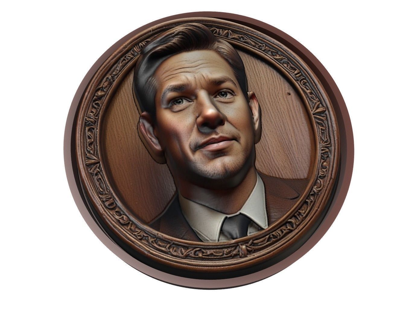 John Krasinski Medallion 3D print model_1
