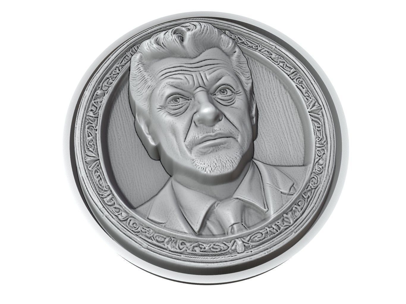 Andy Serkis Medallion 3D print model_3