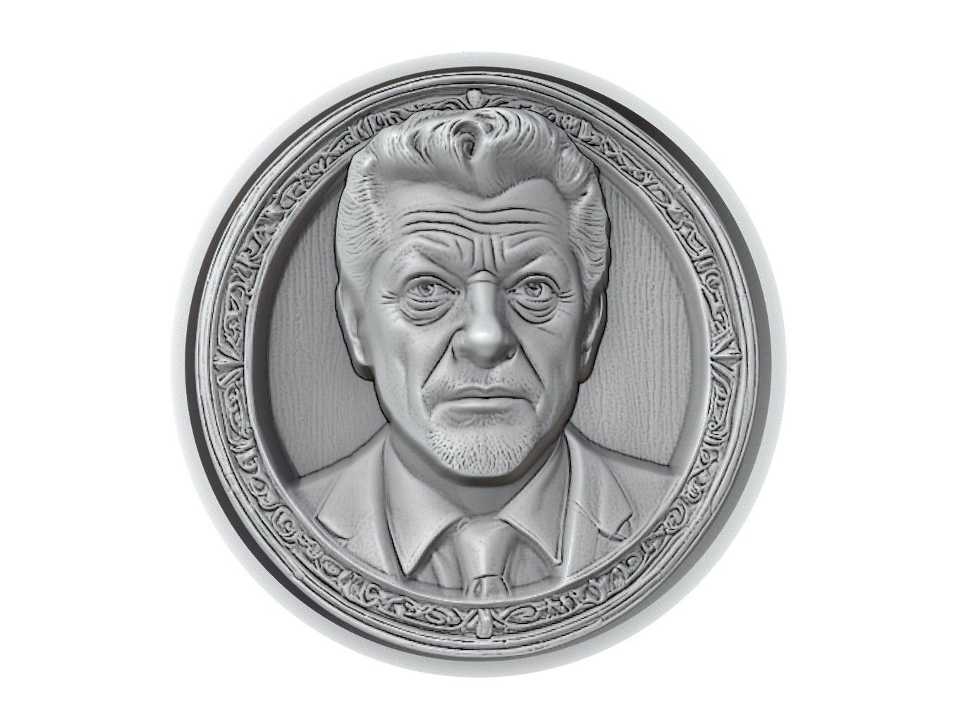 Andy Serkis Medallion 3D print model_2