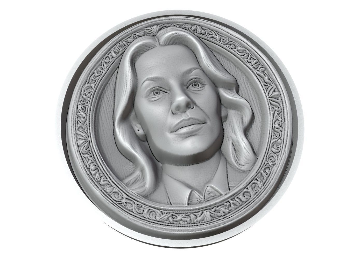 Elizabeth Banks Medallion 3D print model_3
