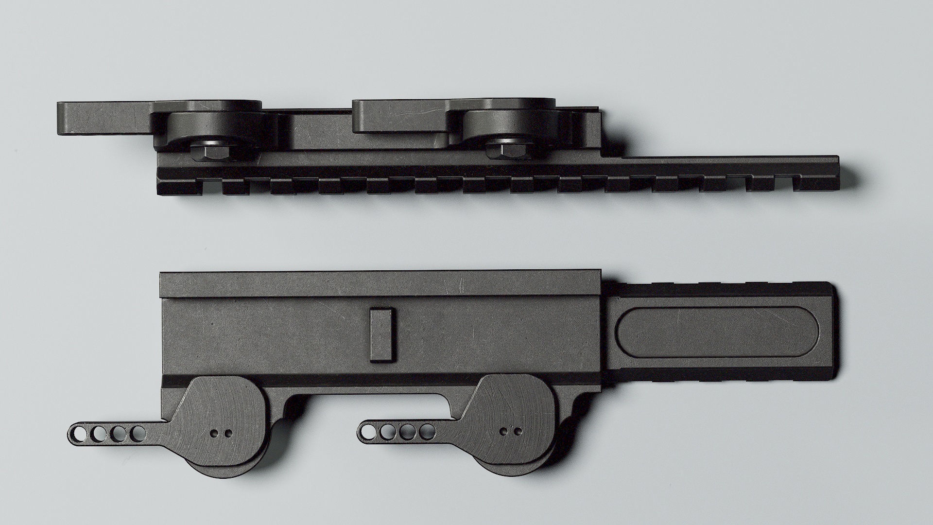 Picatinny Riser LT101 - Replica Low-poly 3D model_1