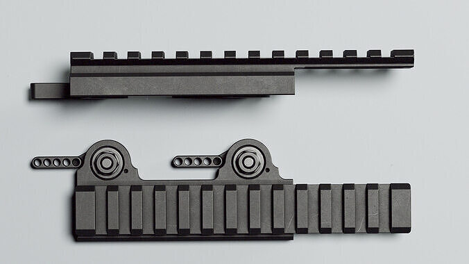 Picatinny Riser LT101 - Replica Low-poly 3D model