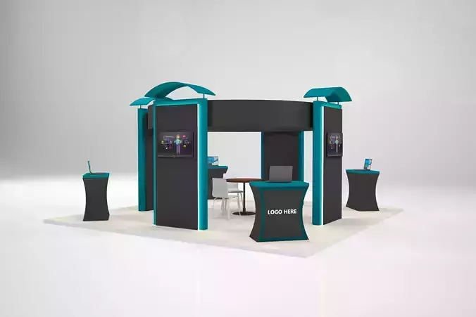 Exhibition Stand Booth Size 6x6 m