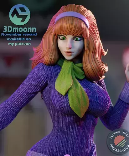 daphne  - scooby doo 3D print model