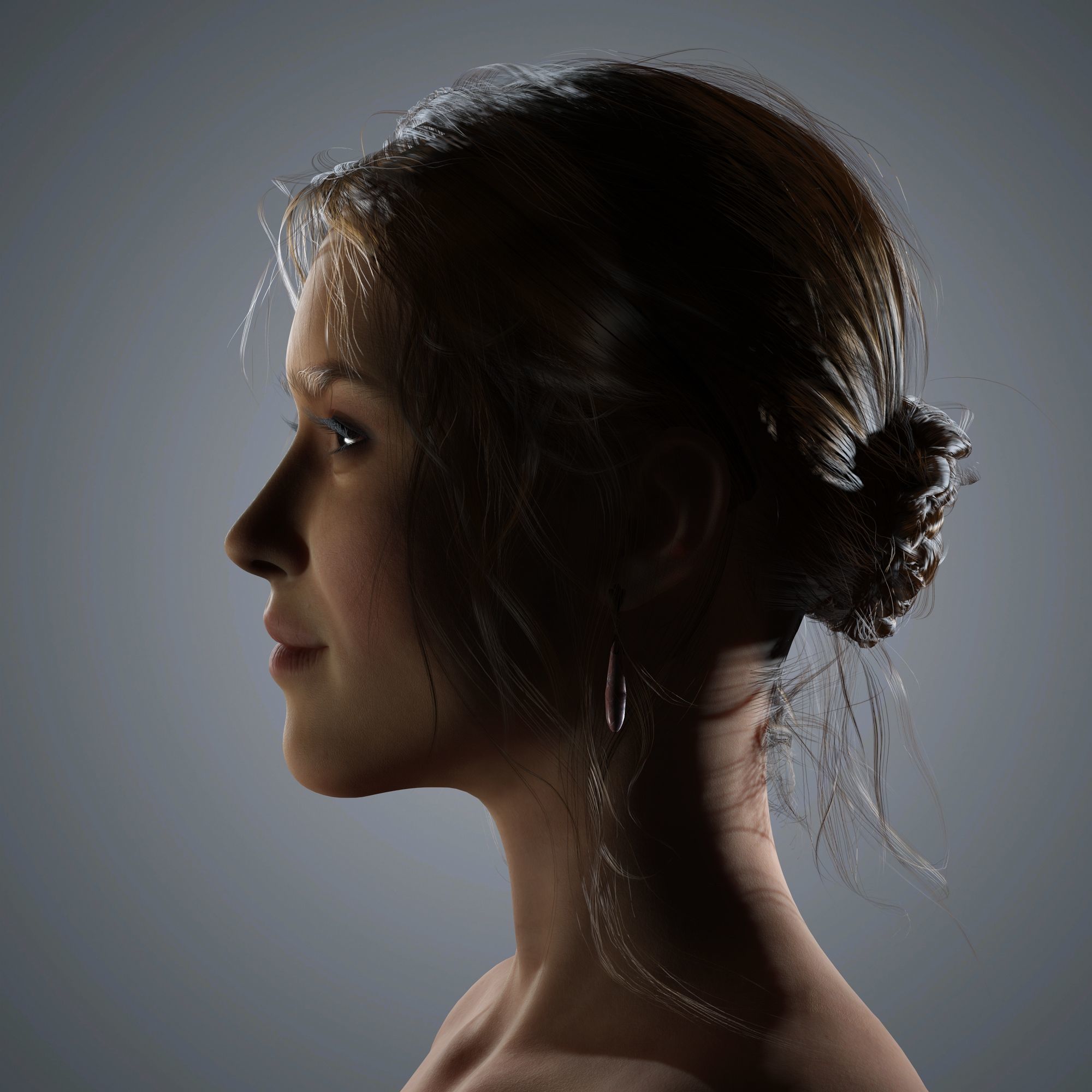 Jessica Alba Character 3D Model Low-poly 3D model_6