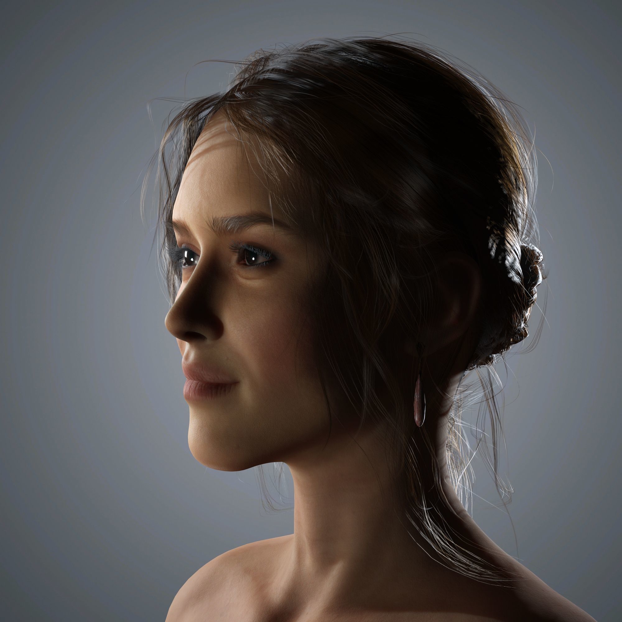 Jessica Alba Character 3D Model Low-poly 3D model_4