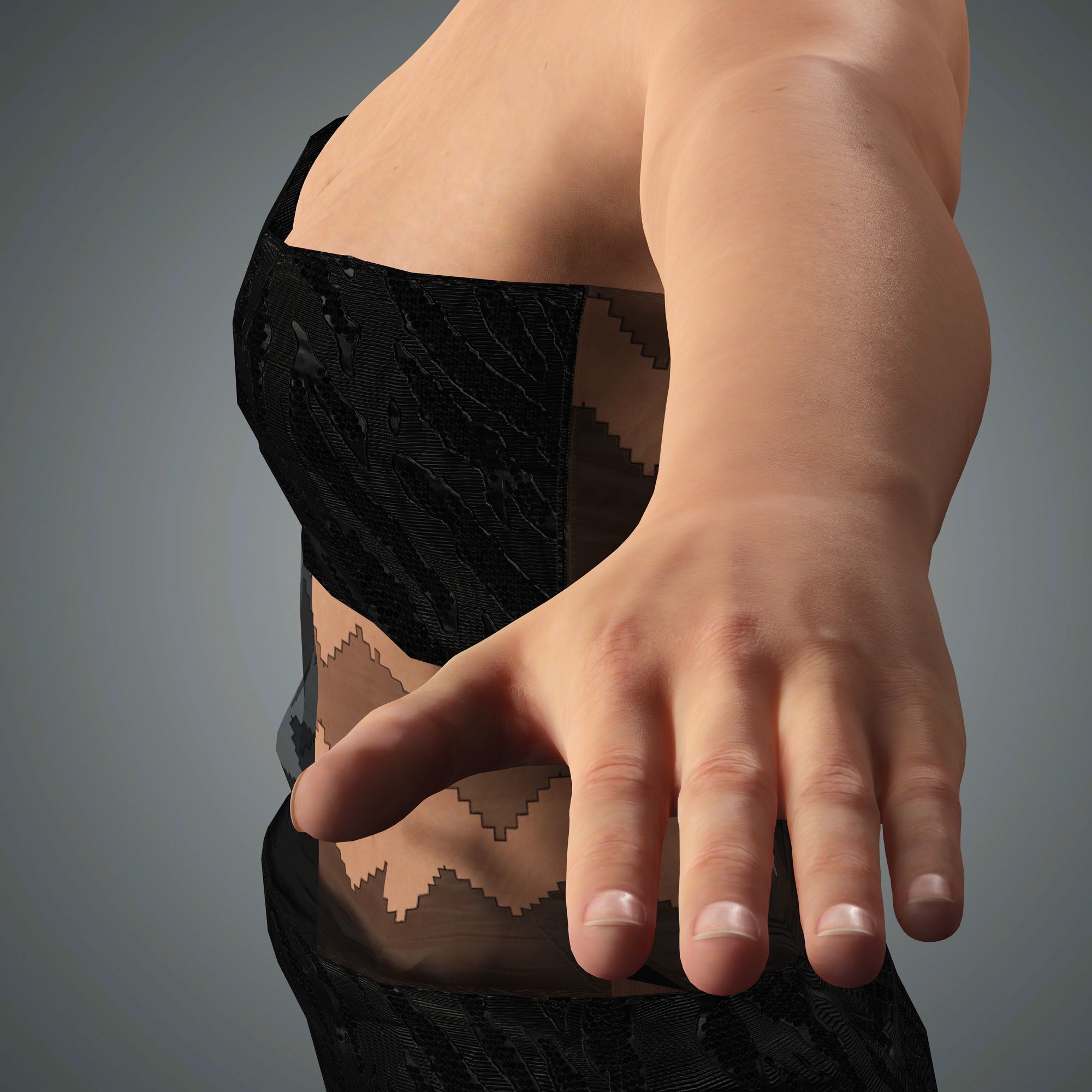 Jessica Alba Character 3D Model Low-poly 3D model_17