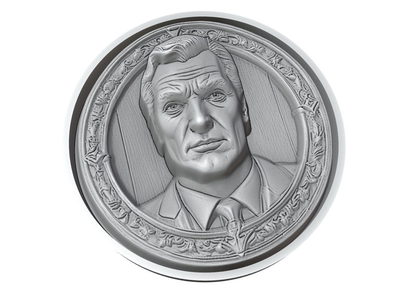 Superman Medallion 3D print model_3
