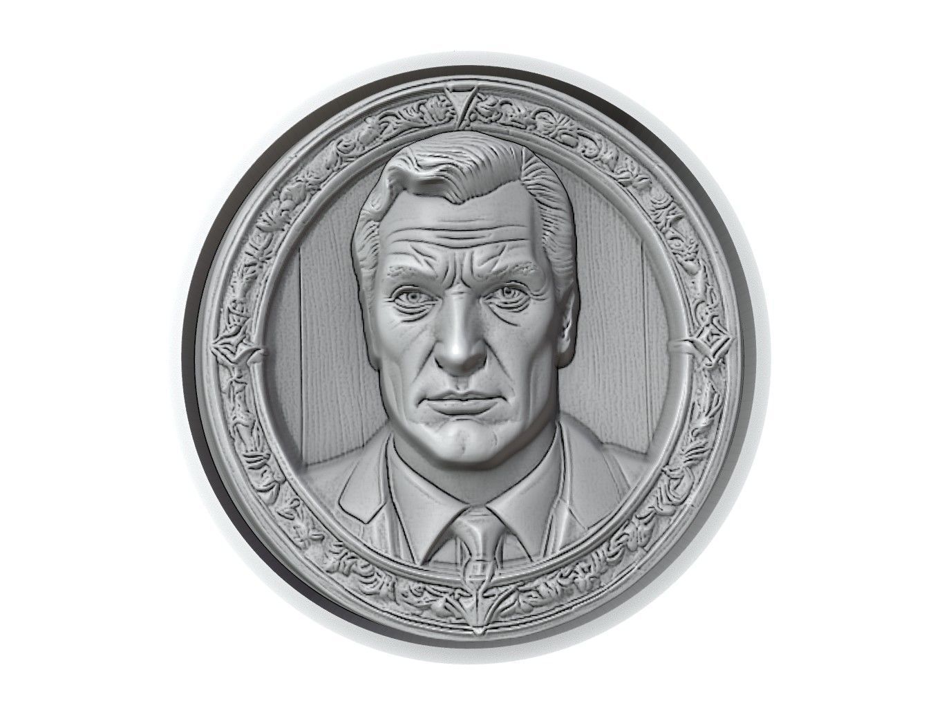 Superman Medallion 3D print model_2