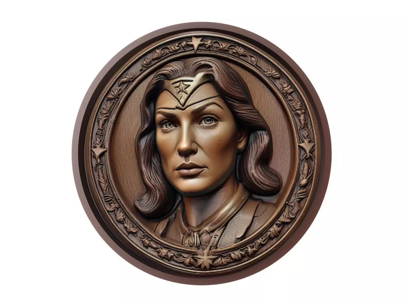 Wonder Woman Medallion 3D print model