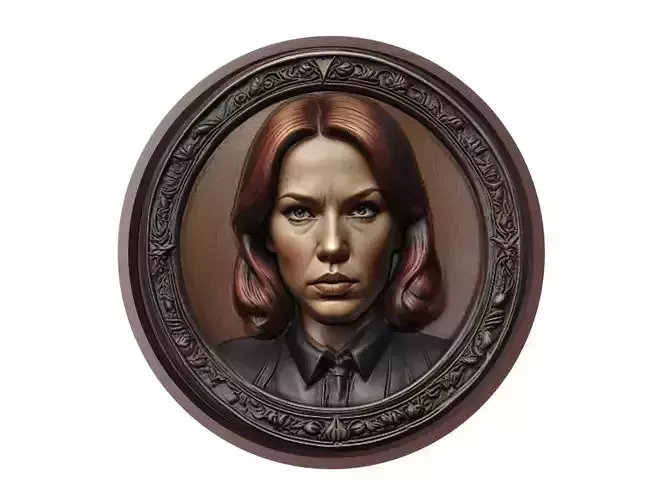 Black Widow Medallion 3D print model