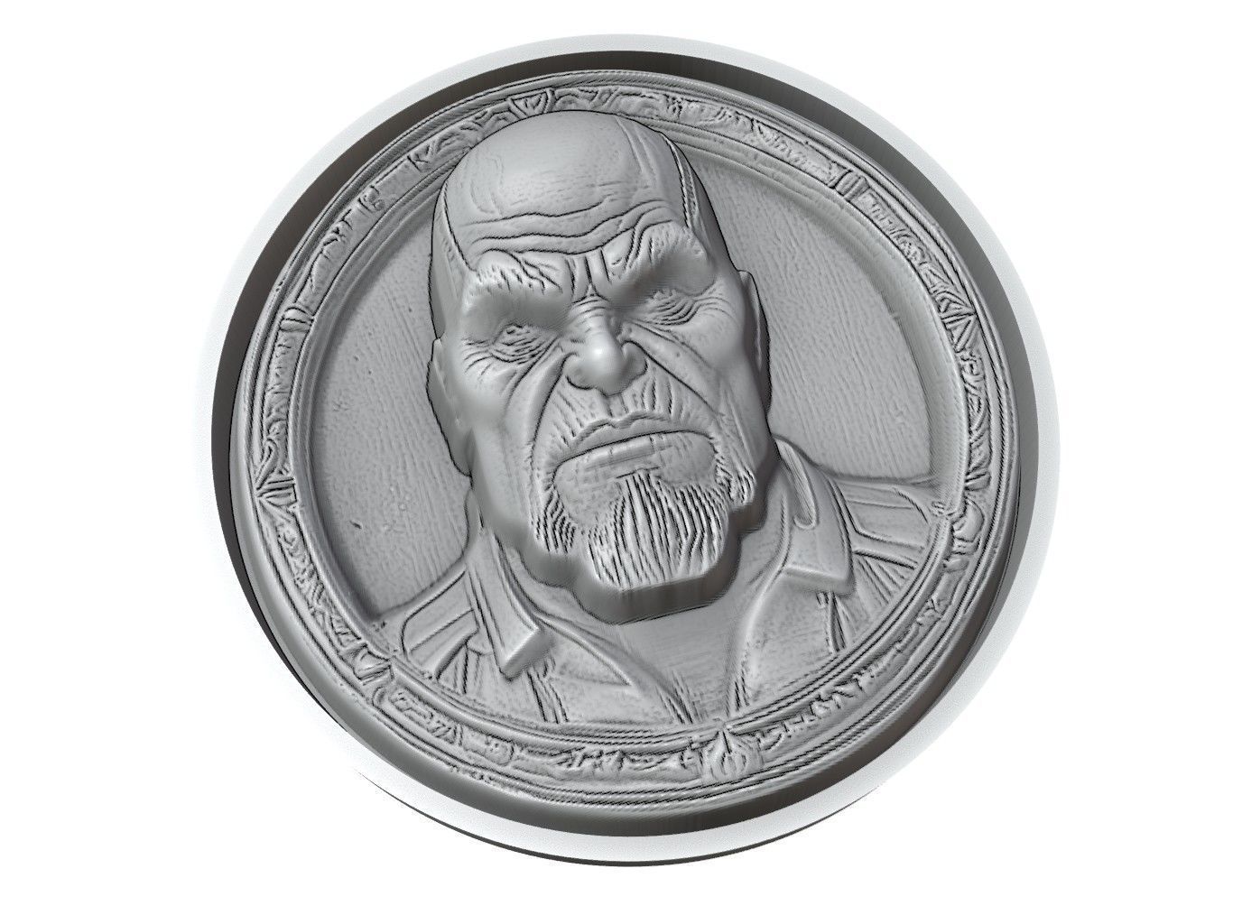 Thanos Medallion 3D print model_3