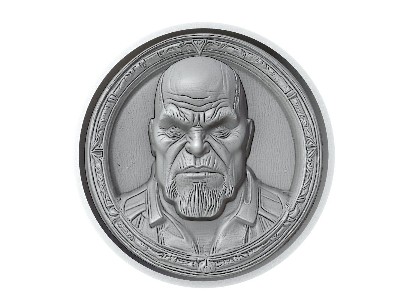 Thanos Medallion 3D print model_2