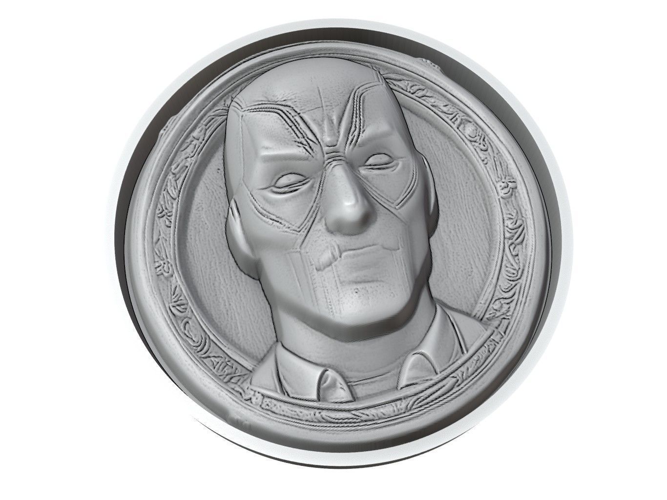 Deadpool Medallion 3D print model_3