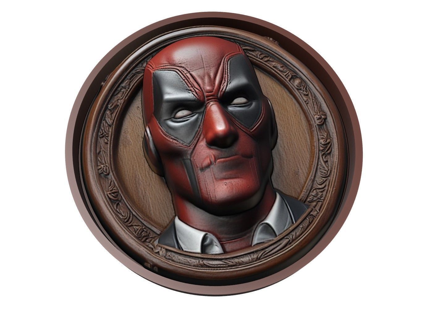 Deadpool Medallion 3D print model_1