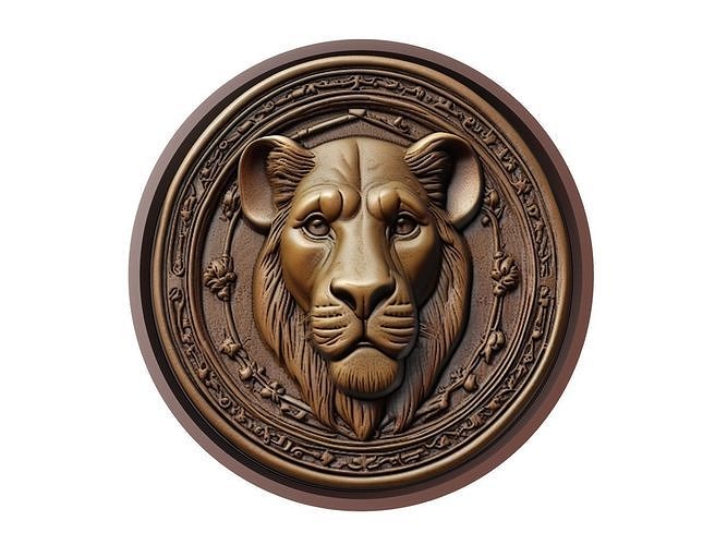 Simba Medallion 3D print model