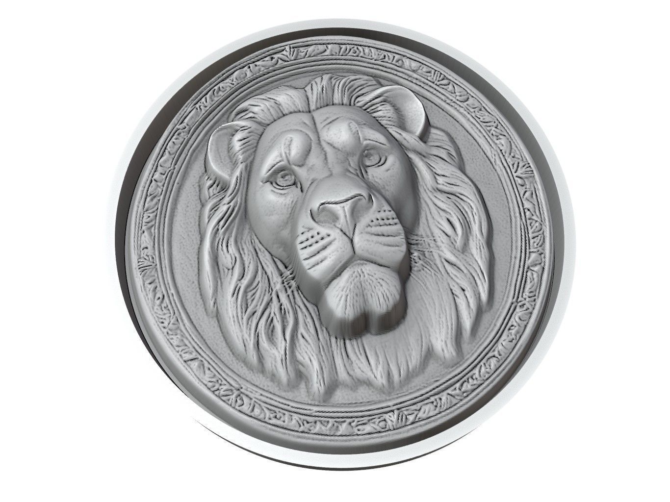 Mufasa Medallion 3D print model_3
