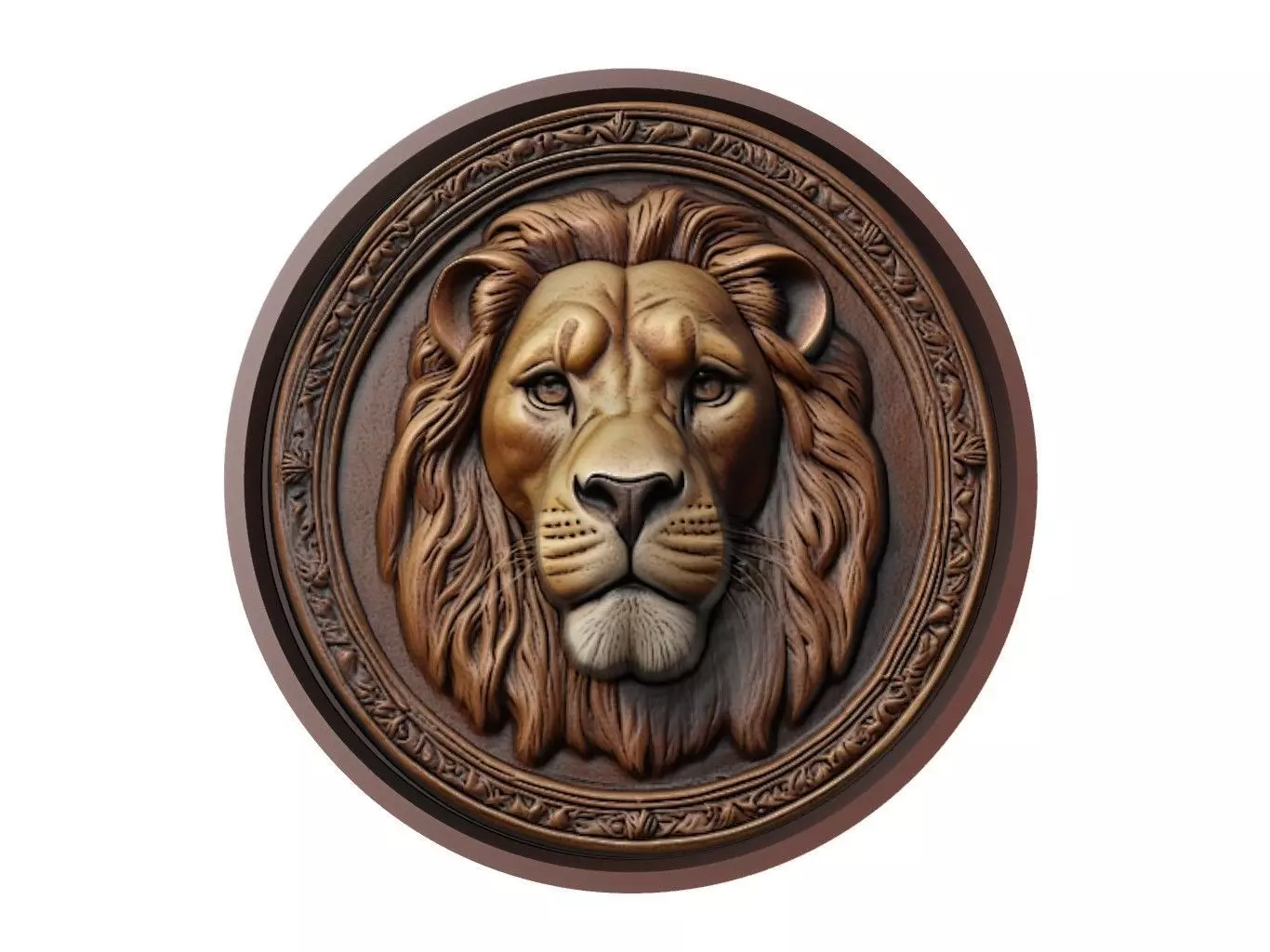 Mufasa Medallion 3D print model_0