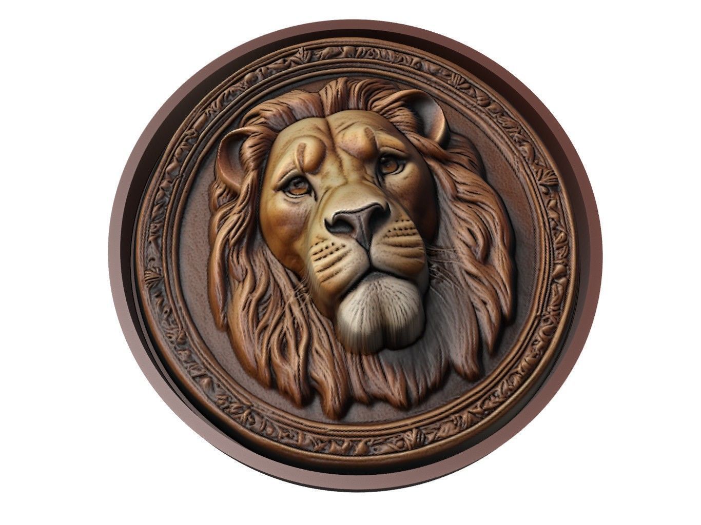 Mufasa Medallion 3D print model_1
