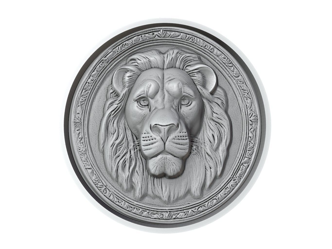 Mufasa Medallion 3D print model_2