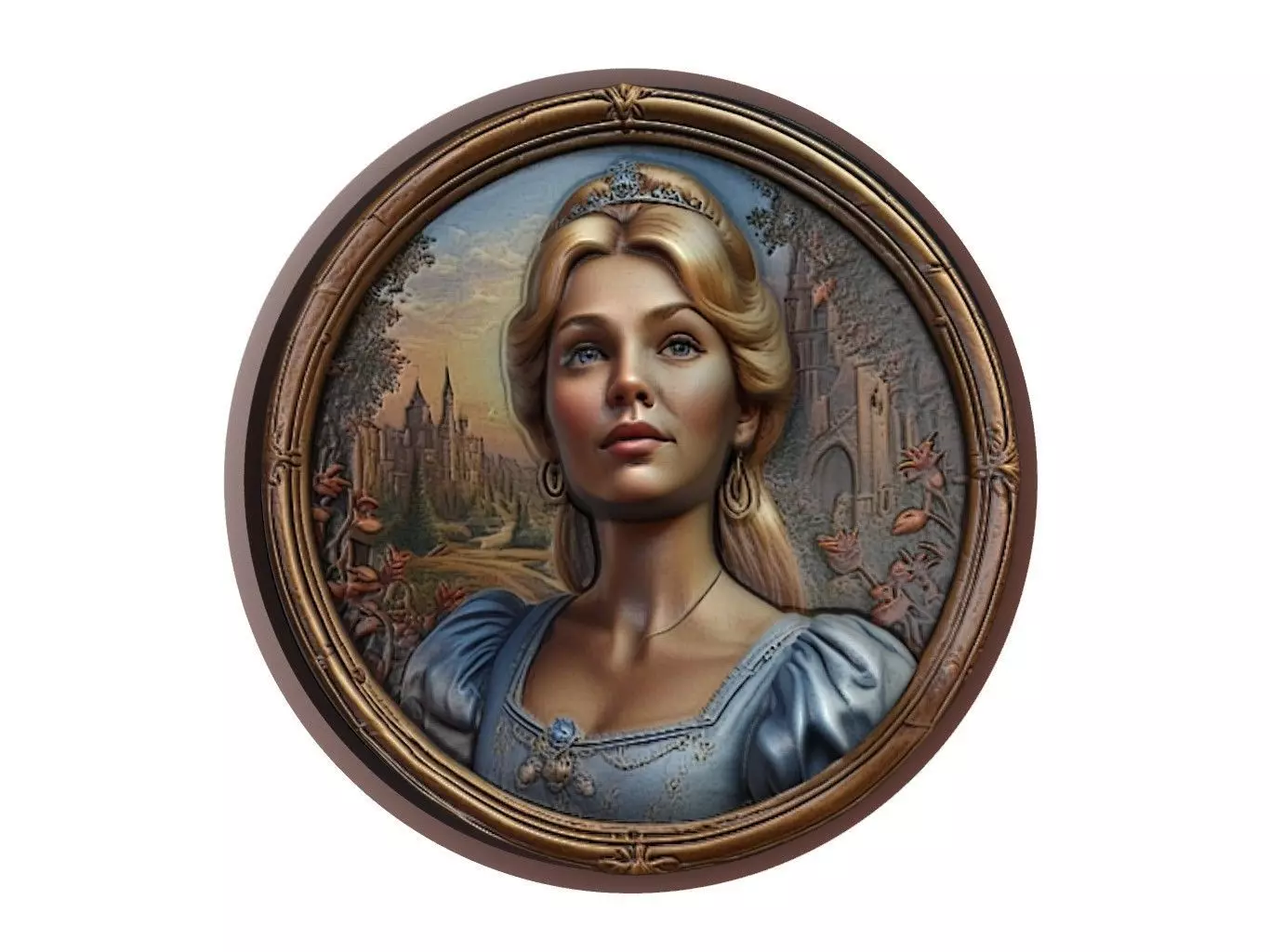 Cinderella Medallion 3D print model