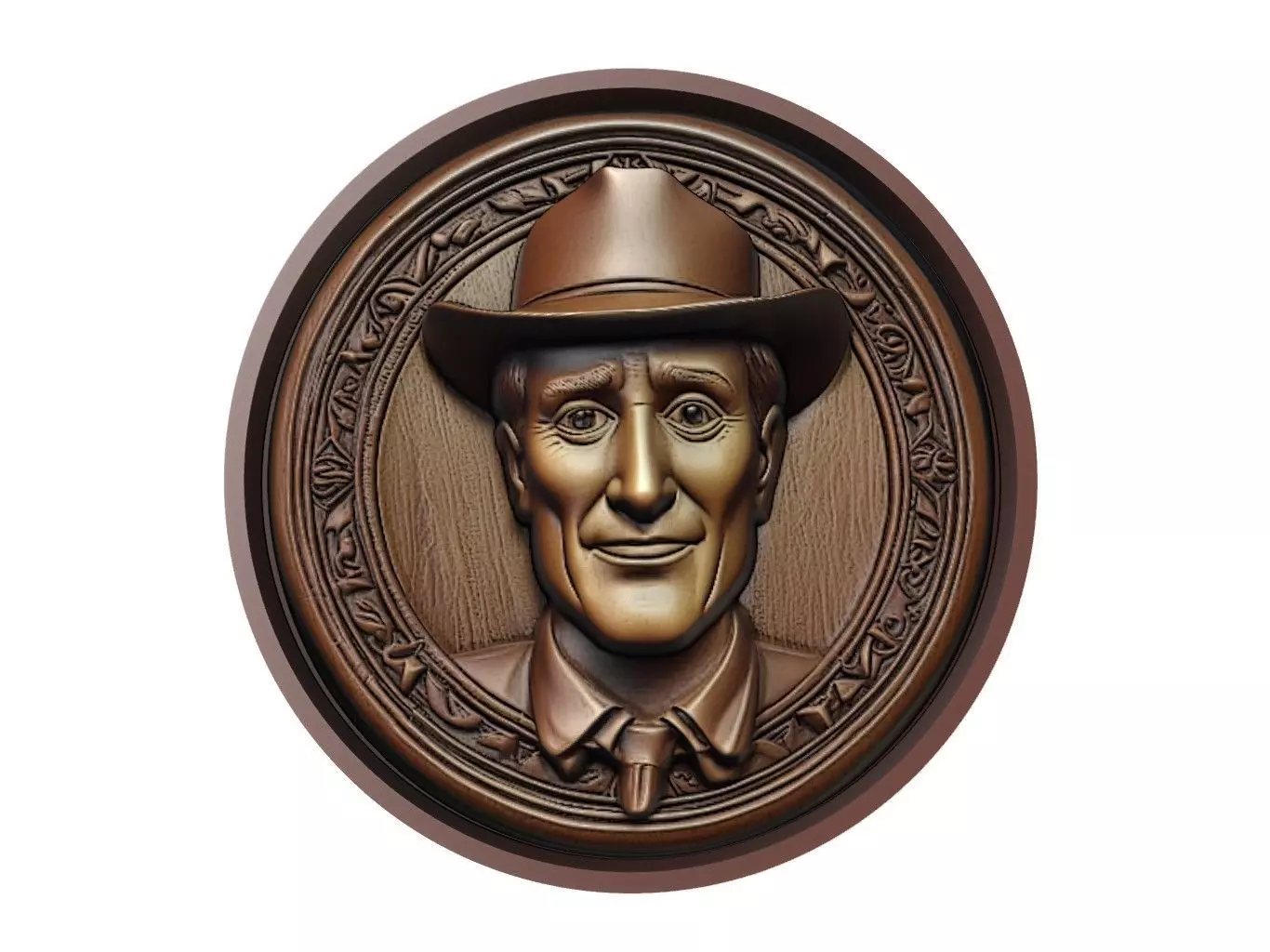 Woody Medallion 3D print model
