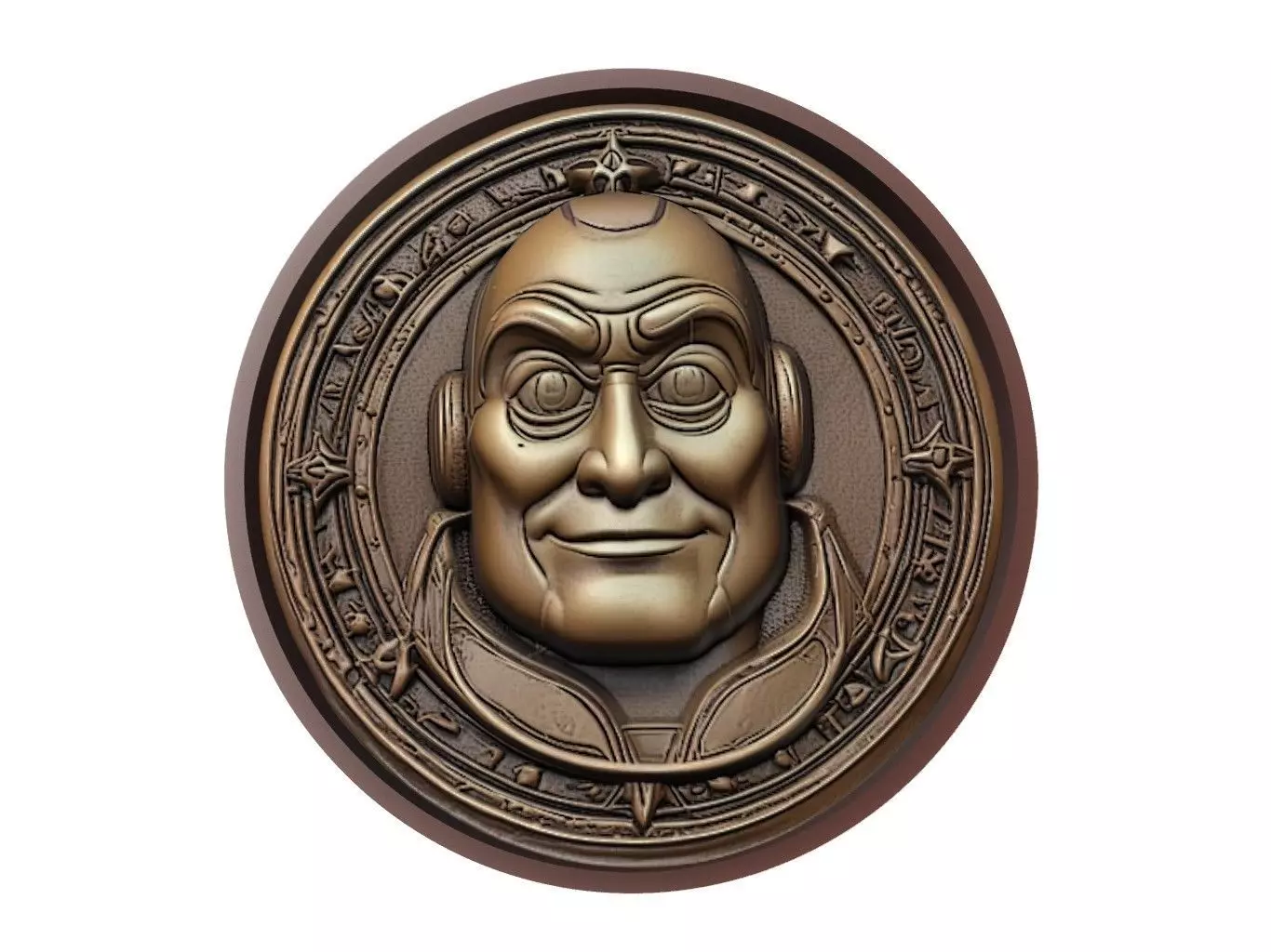 Buzz Lightyear Medallion 3D print model_0