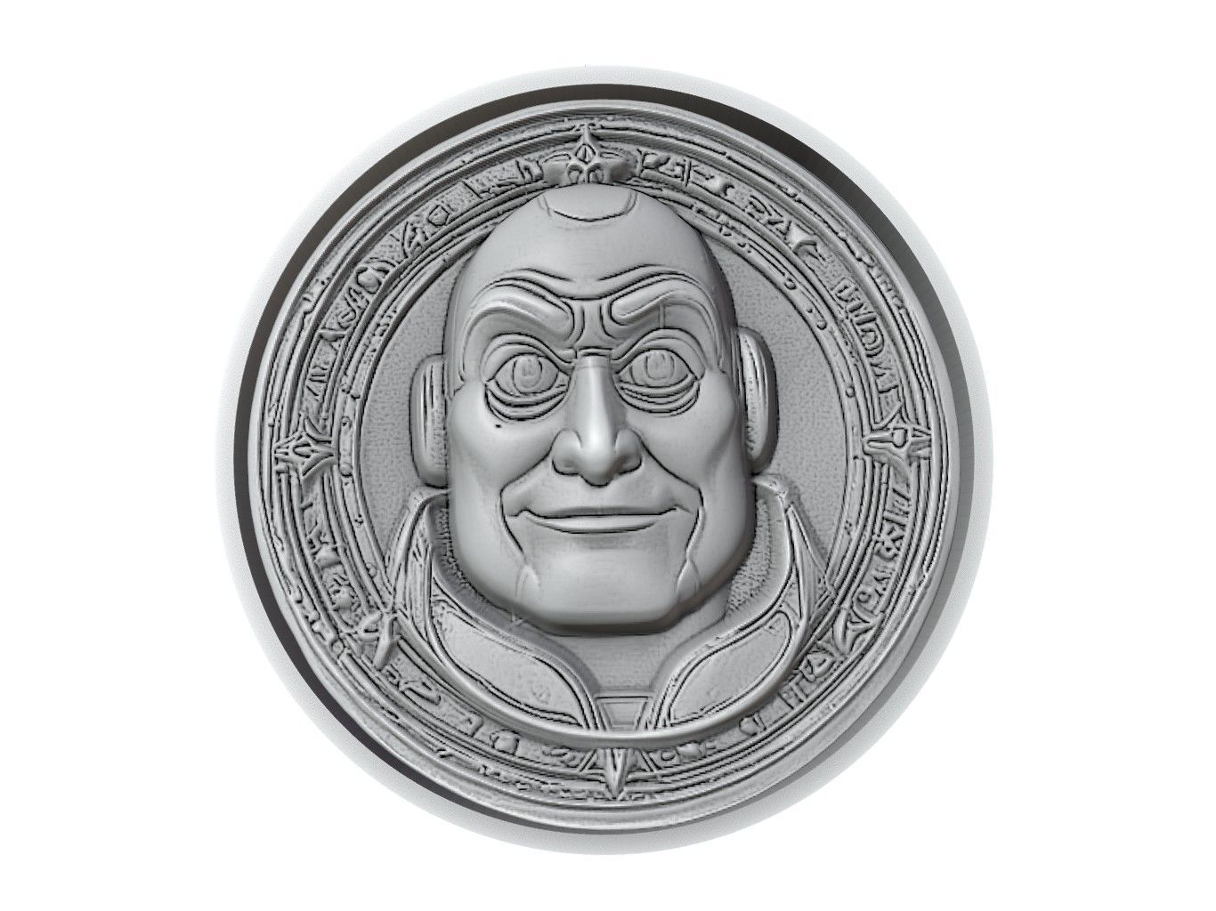 Buzz Lightyear Medallion 3D print model_2