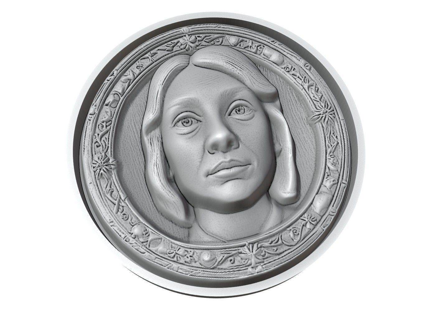 Fiona Medallion 3D print model_3