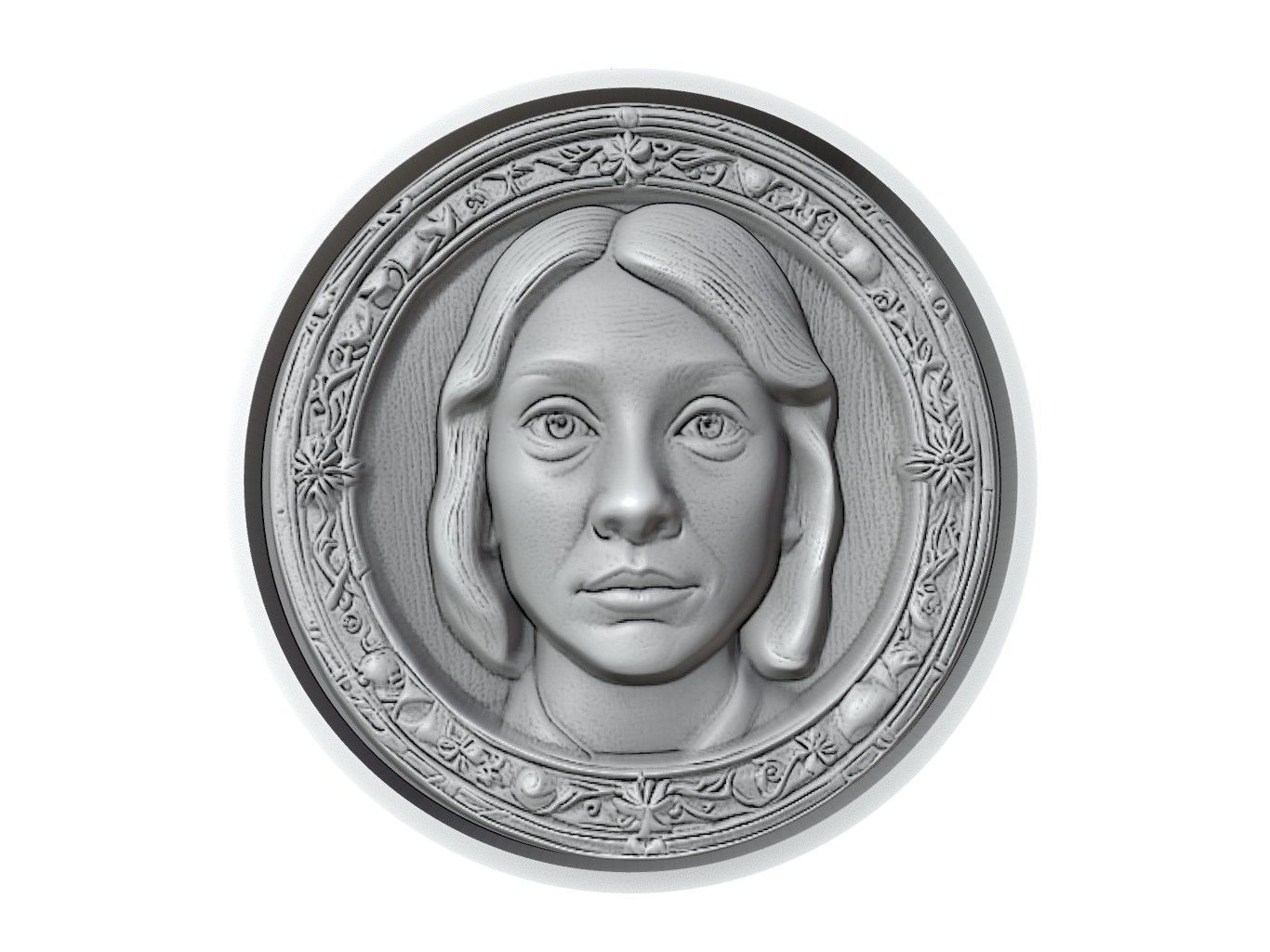 Fiona Medallion 3D print model_2
