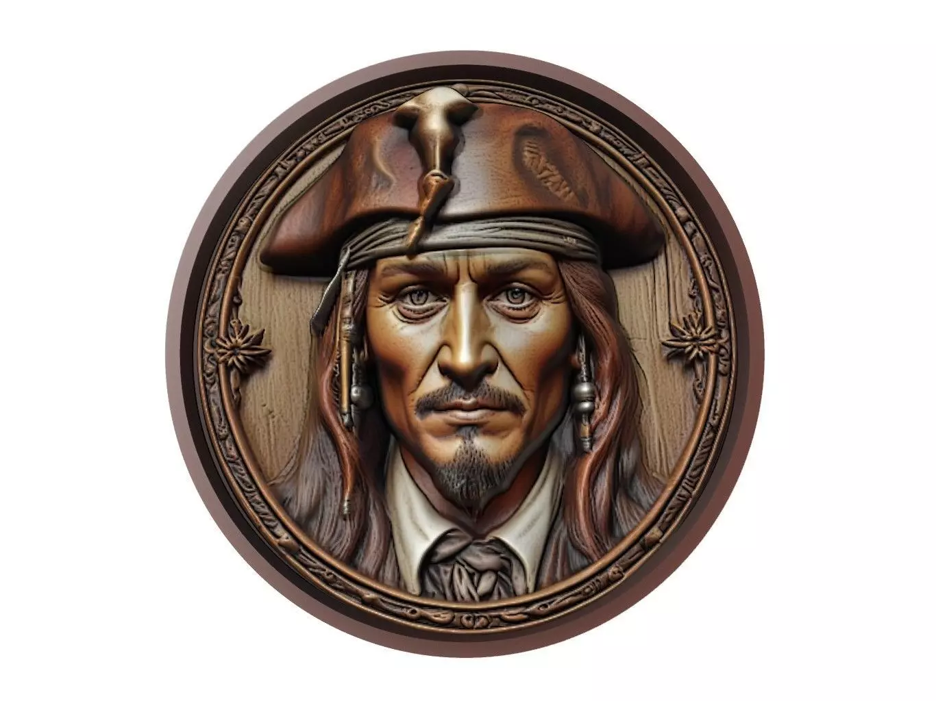 Jack Sparrow Medallion 3D print model