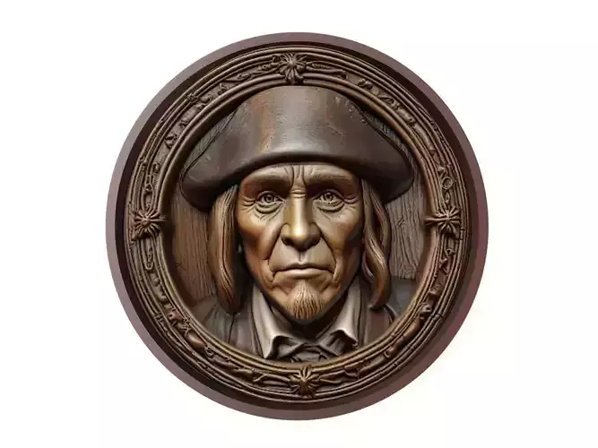 Davy Jones Medallion 3D print model