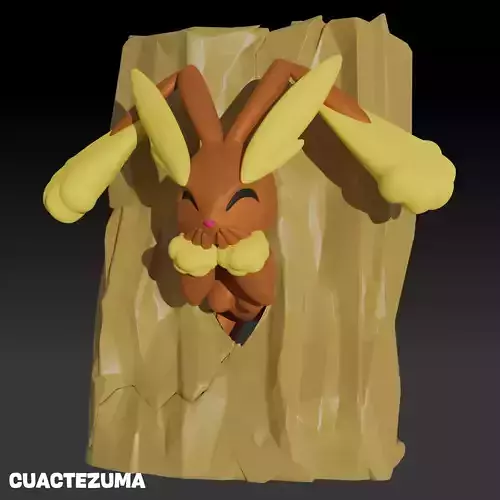 Lopunny stuck 3D print model