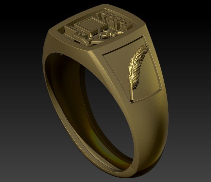 Anillo Graduacion Preparatoria 3D print model_5