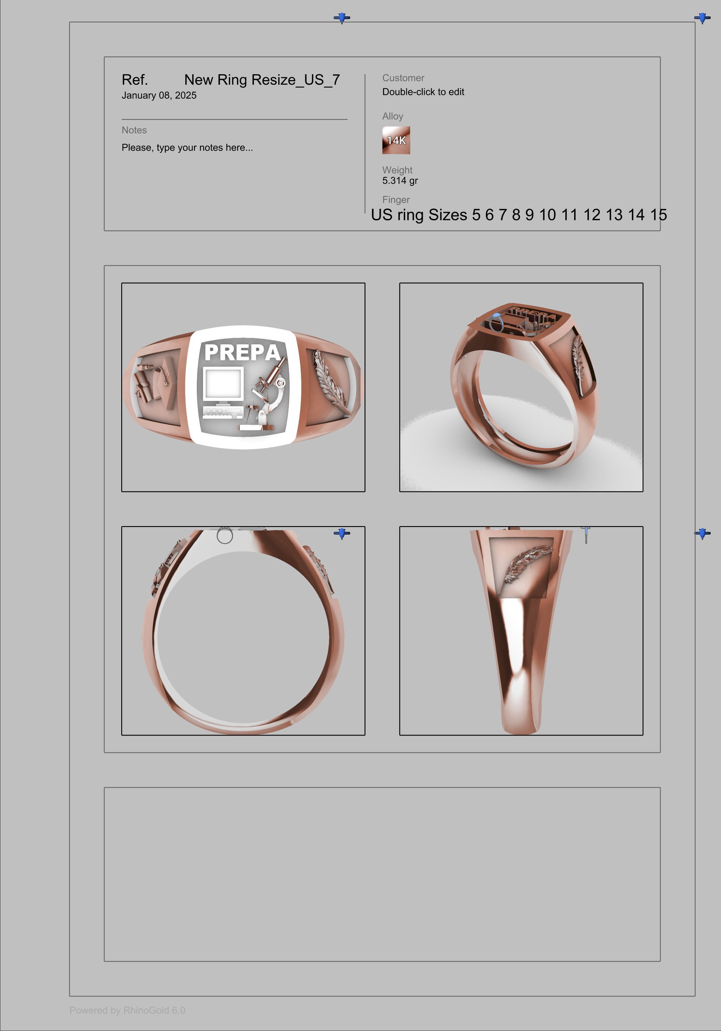 Anillo Graduacion Preparatoria 3D print model_20