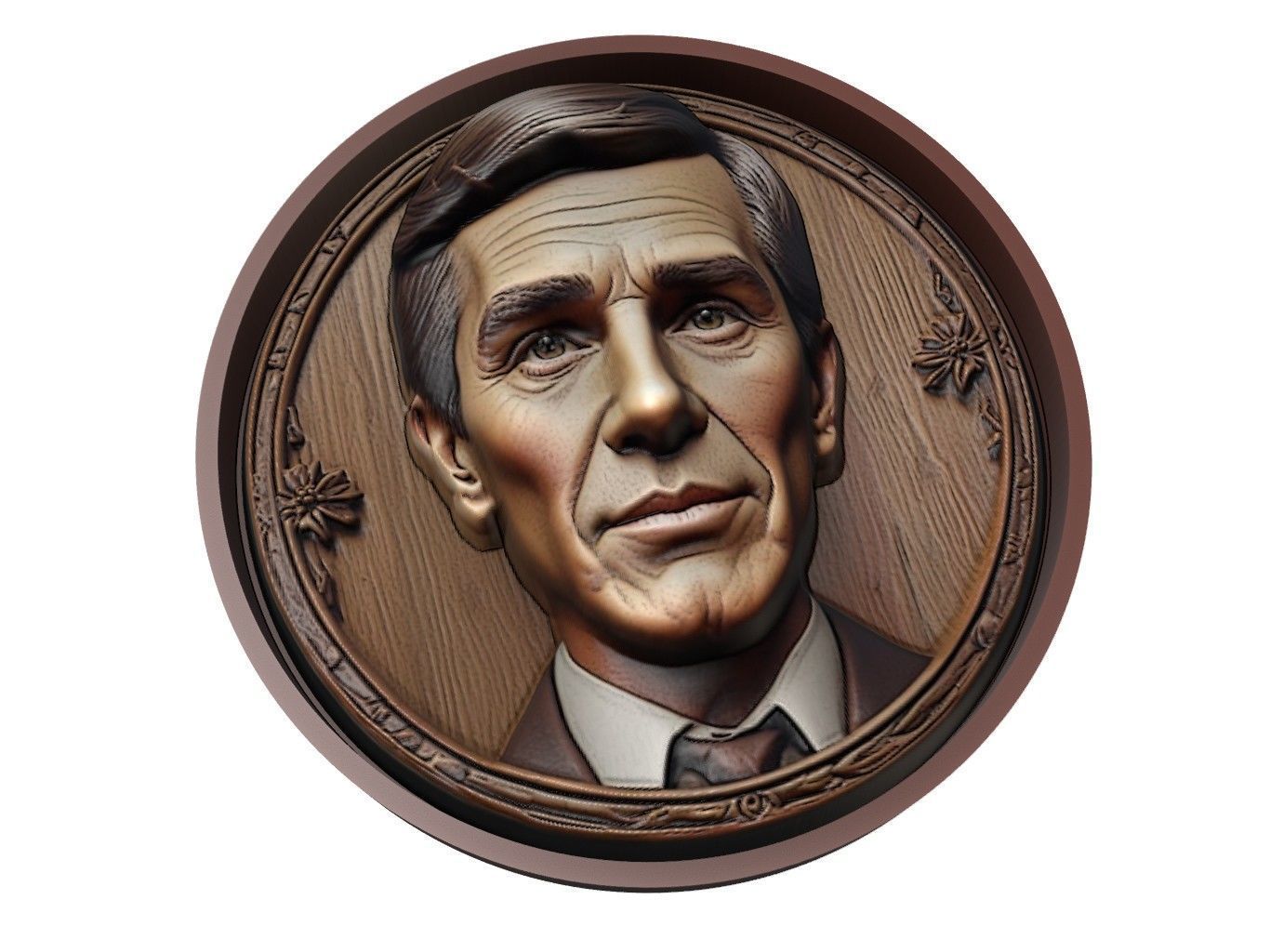 Norman Bates Medallion 3D print model_1
