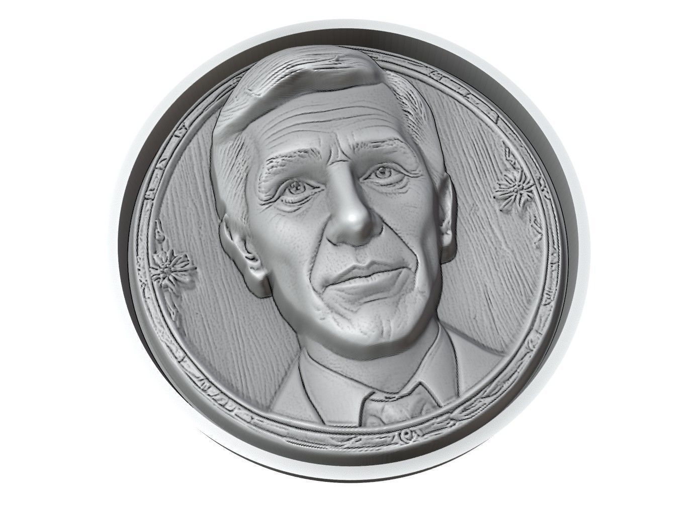 Norman Bates Medallion 3D print model_3