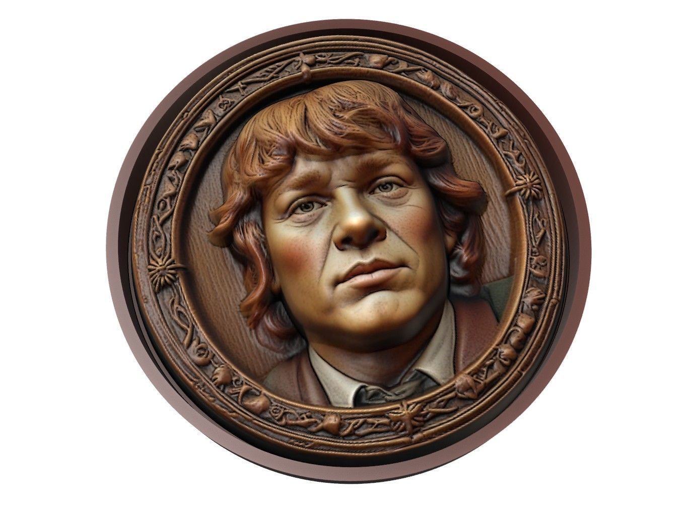 Samwise Gamgee Medallion 3D print model_1