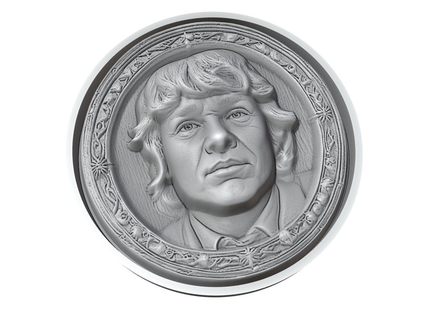 Samwise Gamgee Medallion 3D print model_3