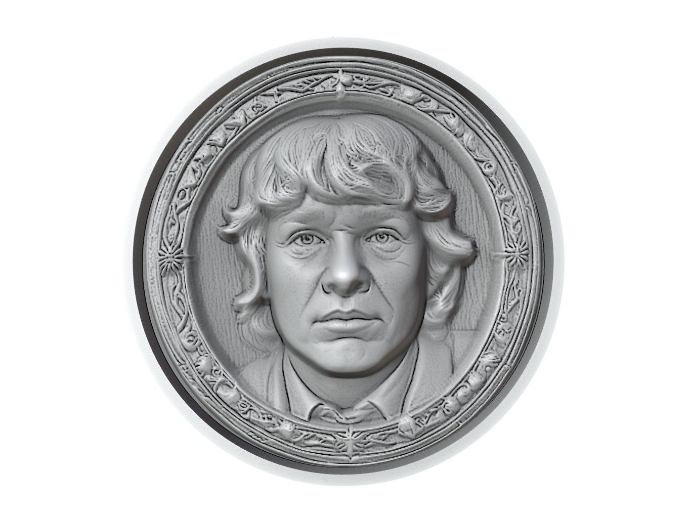 Samwise Gamgee Medallion 3D print model_2
