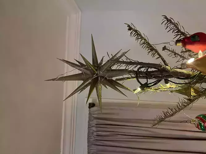 Starburst Christmas Tree Topper   3D print model