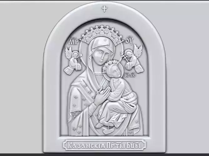 Saint Mary Mother of God - free merry christmas CGtrader-2 Free 3D print model